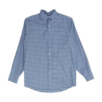 Blue Check Flannel Button Down