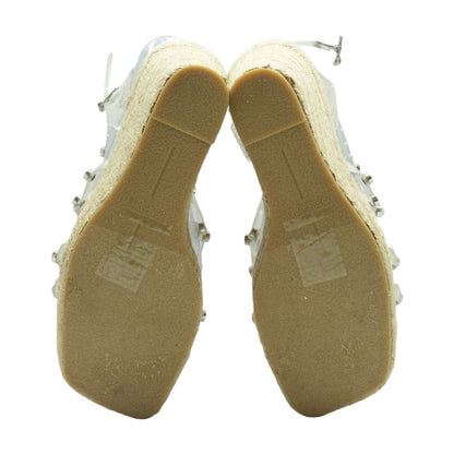 Clear Wedged Sandals