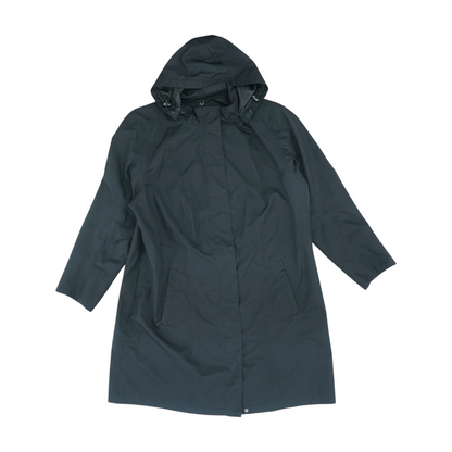 Black Plus Solid Rain Coat