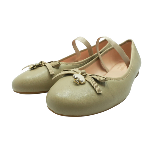 Beige Slip-On Flats