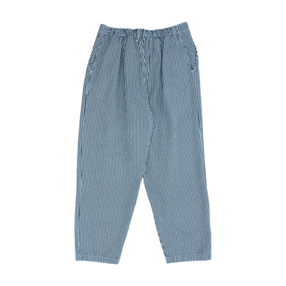 Black Check Regular Pants