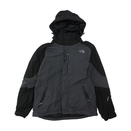 Gray Color Block Rain Jacket