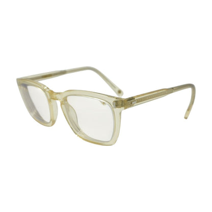 Yellow Attneave Square Unknown Prescription Eyeglasses