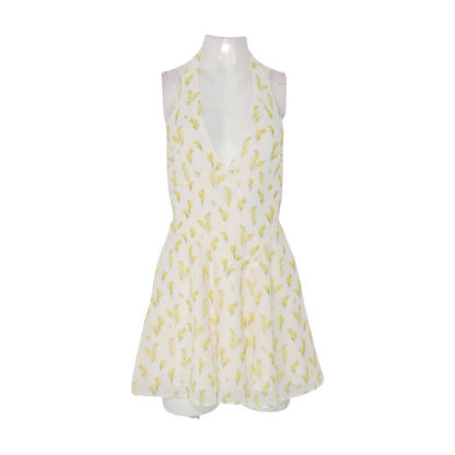 White Floral Mini Dress