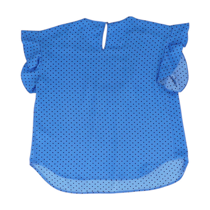 Blue Polka Dot Blouse