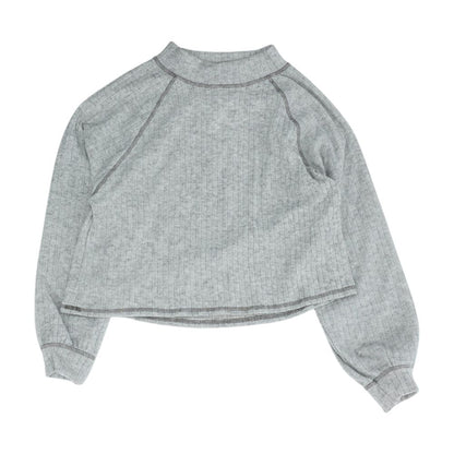 Gray Striped Pullover