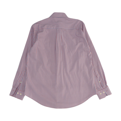Pink Plaid Long Sleeve Button Down