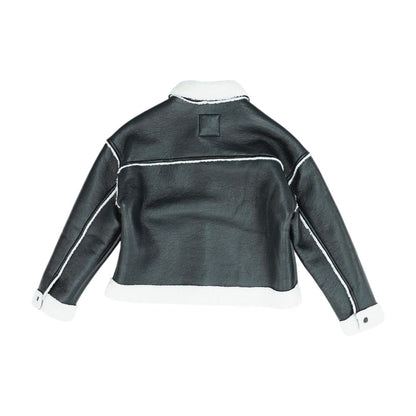 Black Faux Leather Jacket
