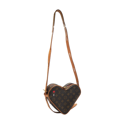Game On Coeur Gold Shoulder Bag in Monogram Canvas,