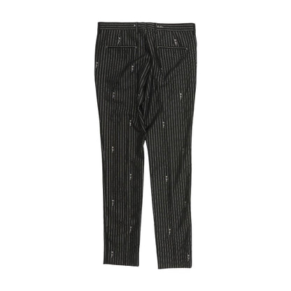 GV Signature Pinstripe Wool Straight Leg Pants