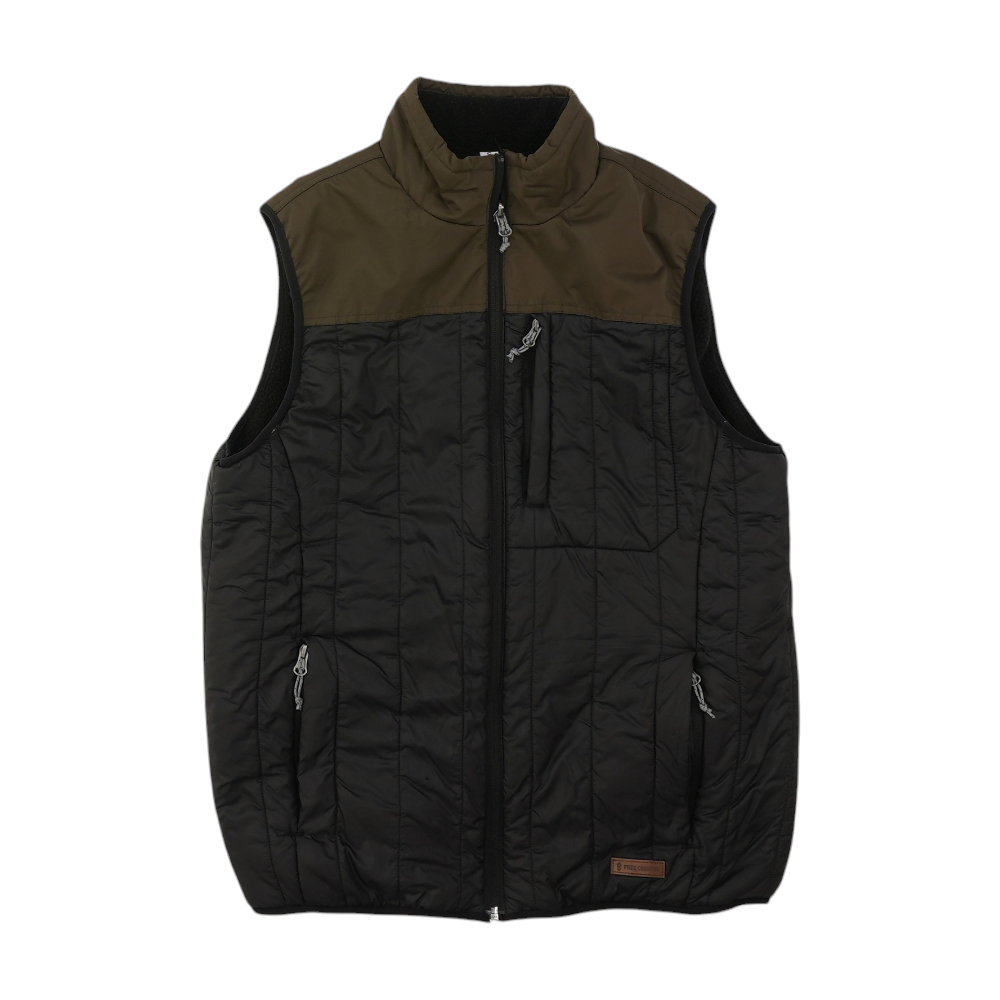 Black Color Block Vest