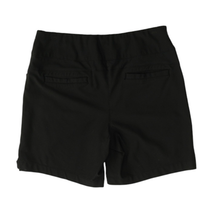 Black Solid Active Shorts