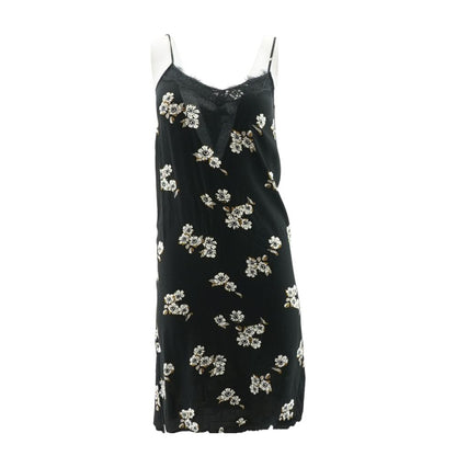 Black Floral Midi Dress