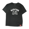 The marathon clothing Black Solid T-Shirt – Image 1