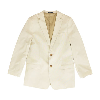 Beige Solid Sport Coat