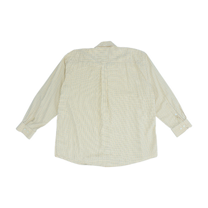 Yellow Plaid Long Sleeve Button Down