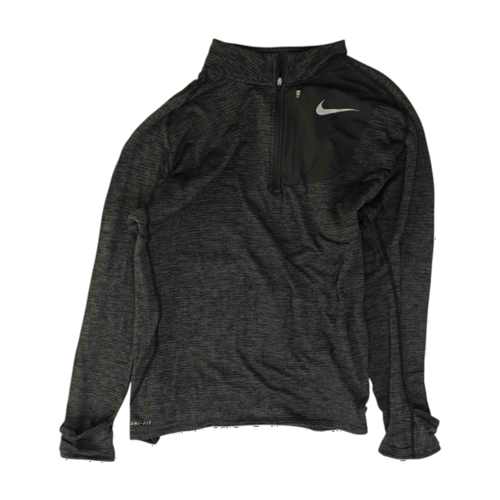 Gray Color Block 1/4 Zip Pullover