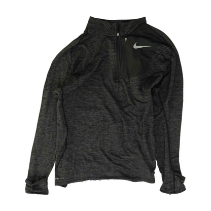 Gray Color Block 1/4 Zip Pullover