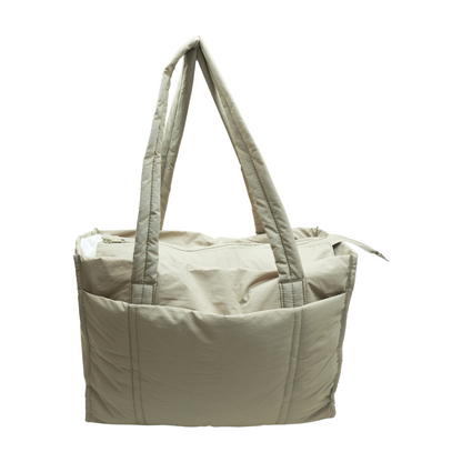 Beige Weekender Bag
