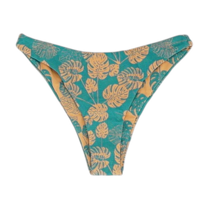 Teal Tropical Swim Bottom
