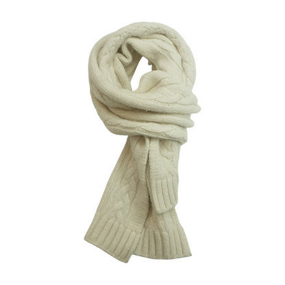 Ivory 100% Cashmere Scarf