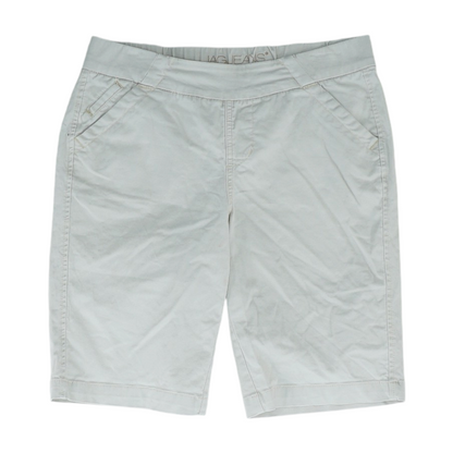 Beige Solid Chino Shorts