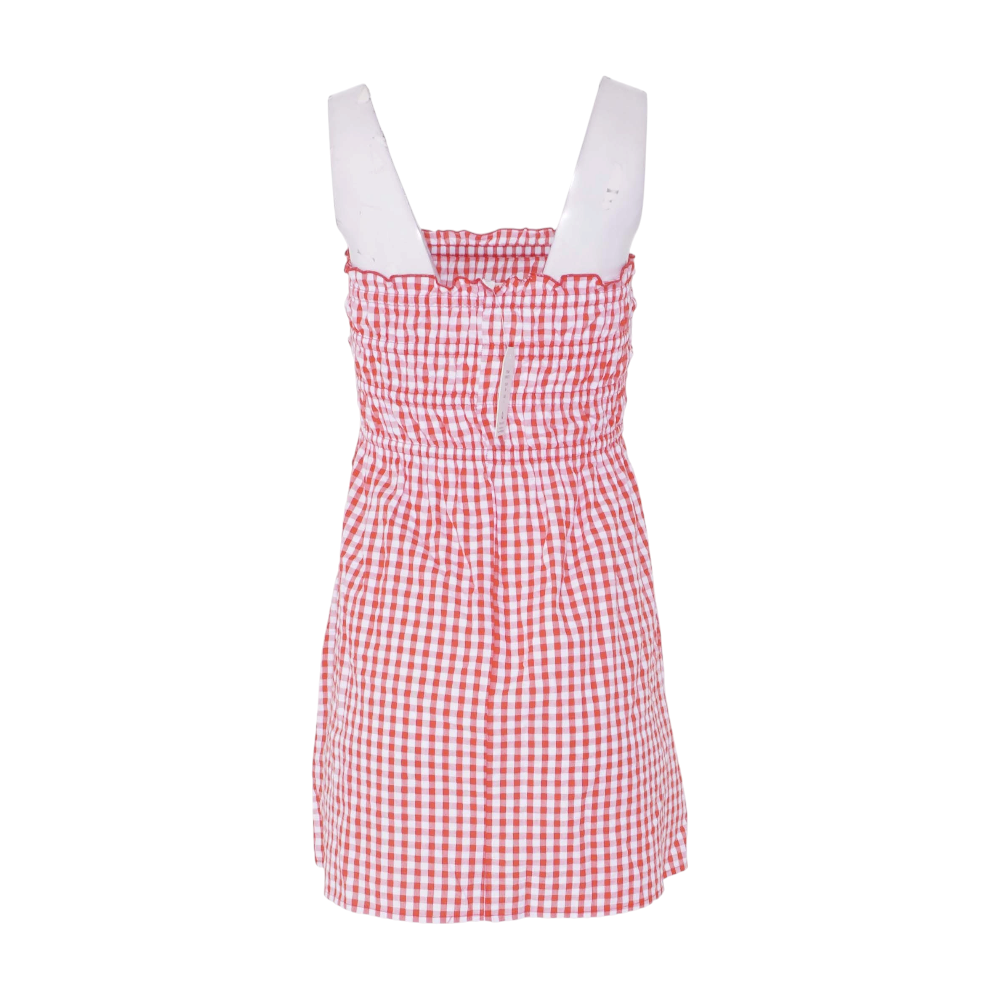 Red Check Mini Dress