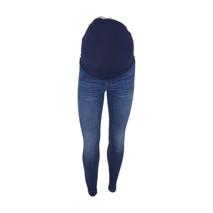 Blue Maternity High Rise Slim Leg Jeans