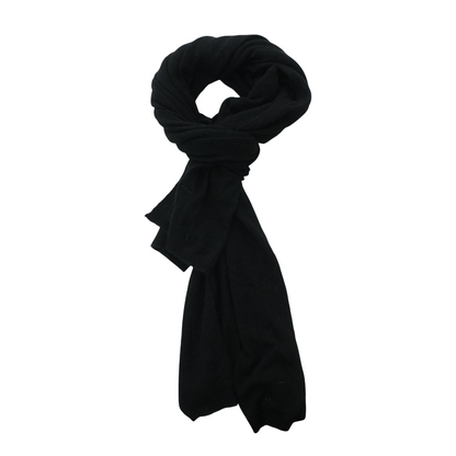 Black 100% Cashmere Scarf