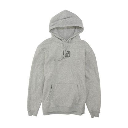 Gray Solid Hoodie Pullover