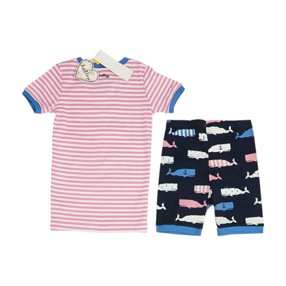 Pink Striped Pajama Set