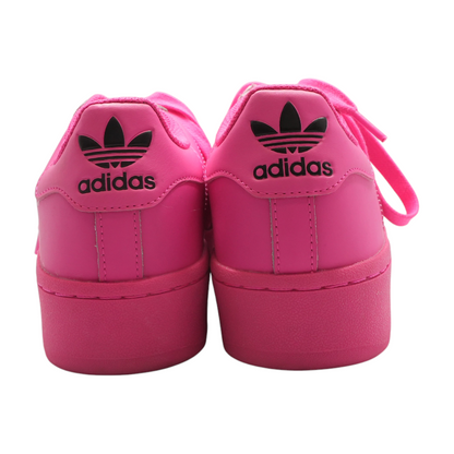 Superstar XLG Lucid Pink Core Black Low-Top Athletic Shoes