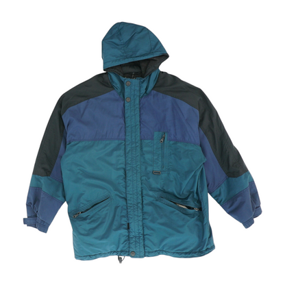 Vintage Blue Color Block Jacket