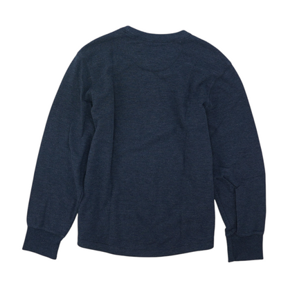 Navy Solid Sweatshirt Pullover
