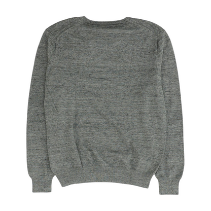 Gray Solid 1/4 Zip Sweater