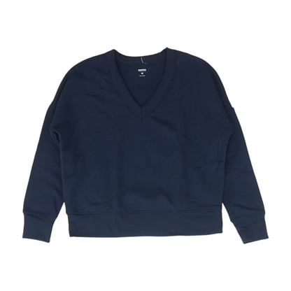 Navy Solid Sweatshirt Pullover