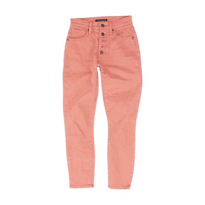 Pink Solid High Rise Jeans