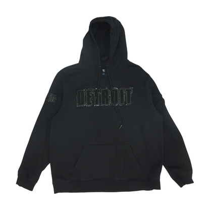 Black Detroit Lions Solid Hoodie Pullover