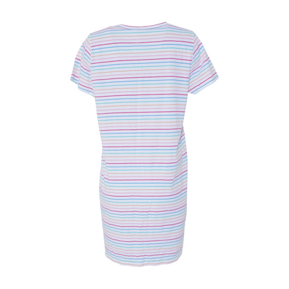 Multi Striped Midi Dress
