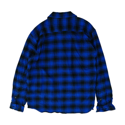 Blue Plaid Flannel Button Down