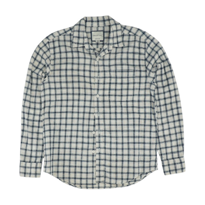 White Check Long Sleeve Button Down