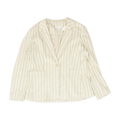 Tan Striped Blazer