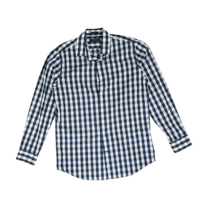 Blue Check Long Sleeve Button Down