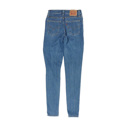 Blue High Rise Skinny Leg Jeans