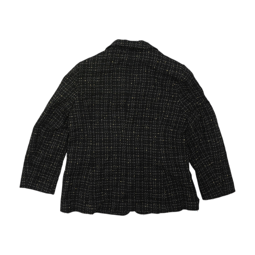 Black Plaid Blazer