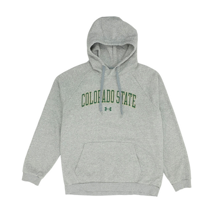 Gray Colorado State Rams Solid Hoodie Pullover
