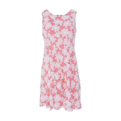 Coral Floral Mini Dress