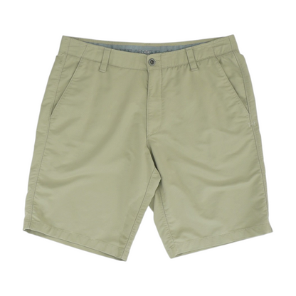 Tan Plus Size Solid Chino Shorts