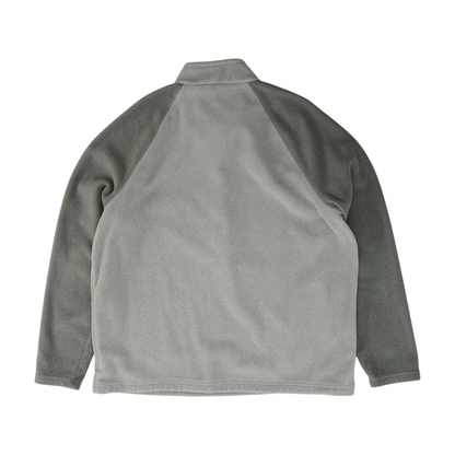 Gray Solid 1/4 Zip Pullover
