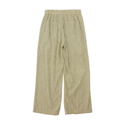 Cream Striped Pants